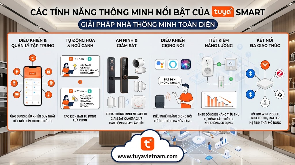 Cac tinh nang Nha Thong Minh Tuya