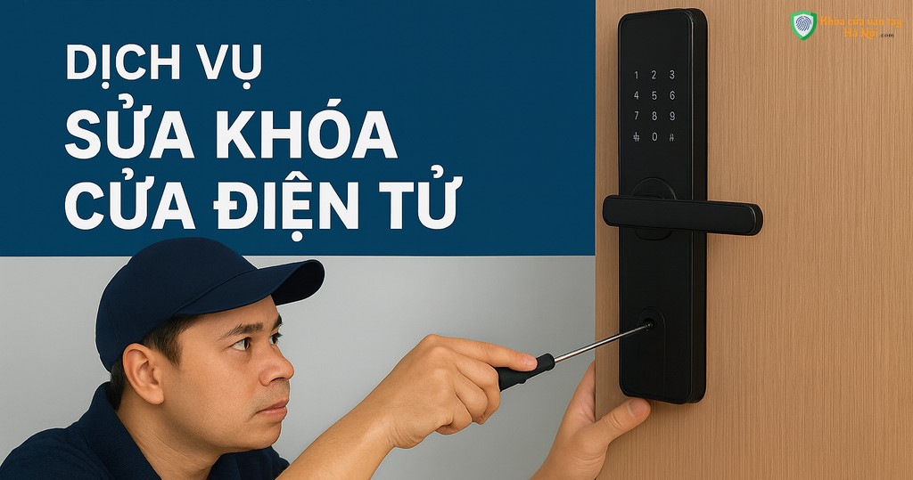 Sửa khóa cửa điện tử, khóa cửa vân tay Hà Nội